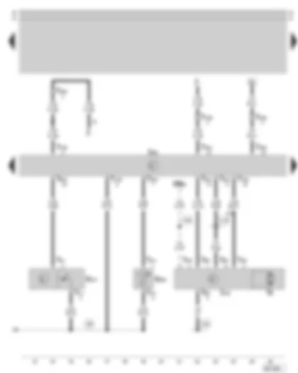 Wiring Diagram  SKODA SUPERB 2004 - Climatronic control unit - sunlight penetration photosensor - evaporator out-flow temperature sender - fresh air blower control unit - fresh air blower