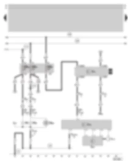 Wiring Diagram  SKODA SUPERB 2007 - Right gas discharge lamp - bulb failure control unit - fuse holder
