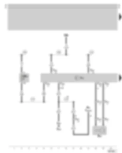 Wiring Diagram  SKODA SUPERB 2007 - Operating electronics control unit/telephone (interface Box) - telephone microphone - fuse holder