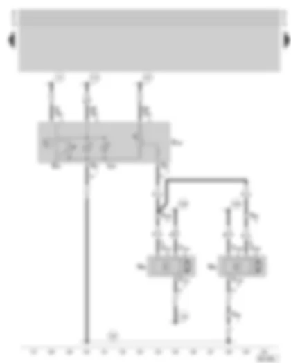 Wiring Diagram  SKODA SUPERB 2005 - Illumination regulator - switches and instruments - headlight range control adjuster - headlight range control motor - (not valid for vehicles with gas discharge lamps)