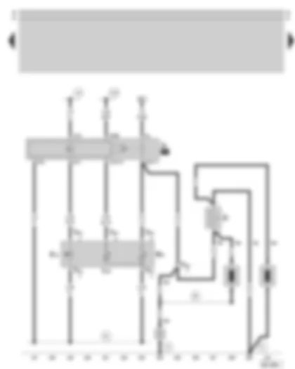 Wiring Diagram  SKODA SUPERB 2006 - Heated rear window switch - heated rear window relay - heated rear window