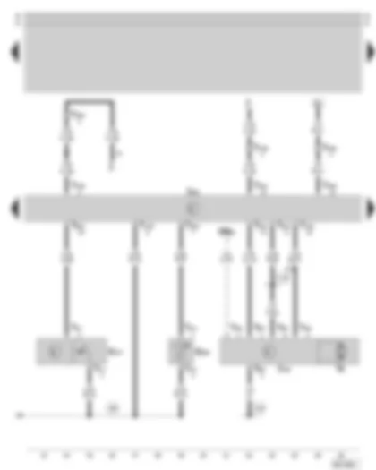 Wiring Diagram  SKODA SUPERB 2006 - Climatronic control unit - sunlight penetration photosensor - evaporator out-flow temperature sender - fresh air blower control unit - fresh air blower