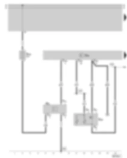 Wiring Diagram  SKODA SUPERB 2007 - Convenience electric central control unit - interior monitoring deactivation switch - alarm horn