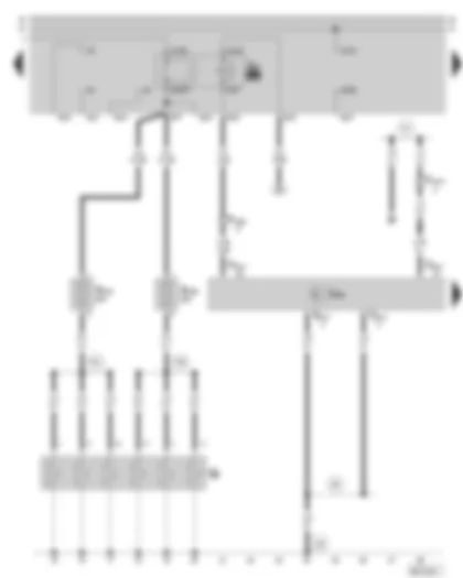 Wiring Diagram  SKODA SUPERB 2008 - Diesel direct injection system control unit - glow plug relay - glow plugs