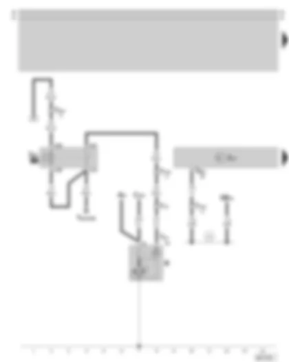 Wiring Diagram  SKODA SUPERB 2007 - Control unit for automatic gearbox - starter inhibitor relay - starter