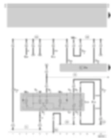Wiring Diagram  SKODA SUPERB 2007 - Convenience electric central control unit - front interior light