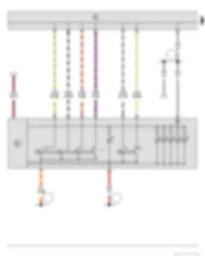 Wiring Diagram  SKODA YETI 2010 - Light switch