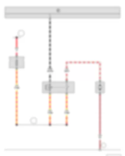 Wiring Diagram  SKODA YETI 2010 - Headlight washer system relay - Fuse holder C - Headlight washer system pump