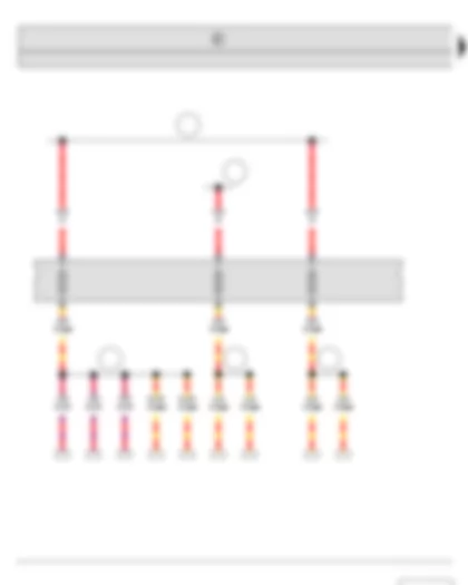 Wiring Diagram  SKODA YETI 2010 - Fuse holder C