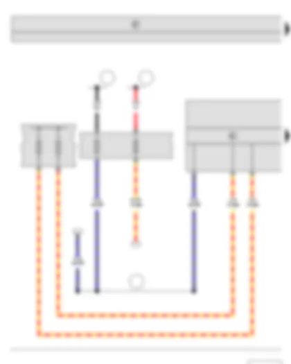 Wiring Diagram  SKODA YETI 2010 - Mechatronic unit for dual clutch gearbox - Fuse holder B - Fuse holder C