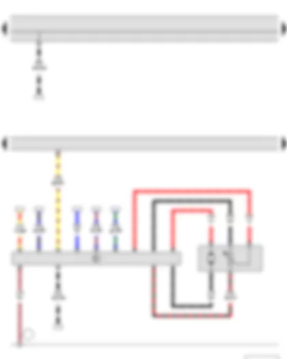 Wiring Diagram  SKODA YETI 2011 - Fuel gauge sender - Fuel system pressurisation pump - Fuel pump control unit - Engine control unit