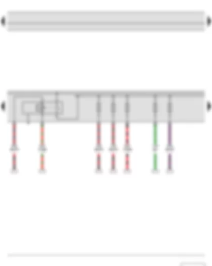 Wiring Diagram  SKODA YETI 2011 - Diesel direct injection system relay - Fuse holder B