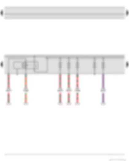 Wiring Diagram  SKODA YETI 2011 - Diesel direct injection system relay - Fuse holder B
