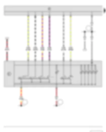 Wiring Diagram  SKODA YETI 2013 - Light switch