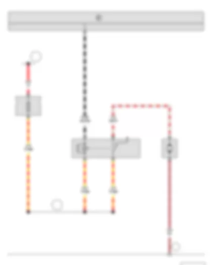 Wiring Diagram  SKODA YETI 2015 - Headlight washer system relay - Fuse holder C - Headlight washer system pump
