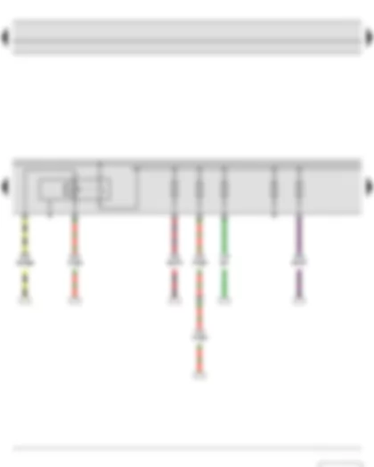 Wiring Diagram  SKODA YETI 2012 - Main relay - Fuse holder B