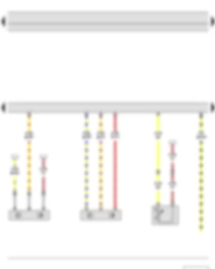 Wiring Diagram  SKODA YETI 2011 - Engine speed sender - Hall sender - Radiator outlet coolant temperature sender - Engine control unit