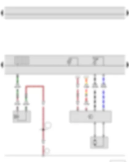 Wiring Diagram  SKODA YETI 2011 - Fresh air blower control unit - Climatronic control unit - Air conditioner compressor regulating valve - Fresh air blower