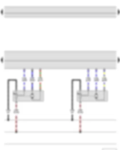 Wiring Diagram  SKODA YETI 2011 - Climatronic control unit - Left temperature flap control motor - Right temperature flap control motor