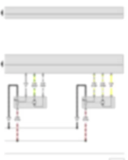 Wiring Diagram  SKODA YETI 2011 - Climatronic control unit - Defroster flap control motor - Front air distribution flap control motor