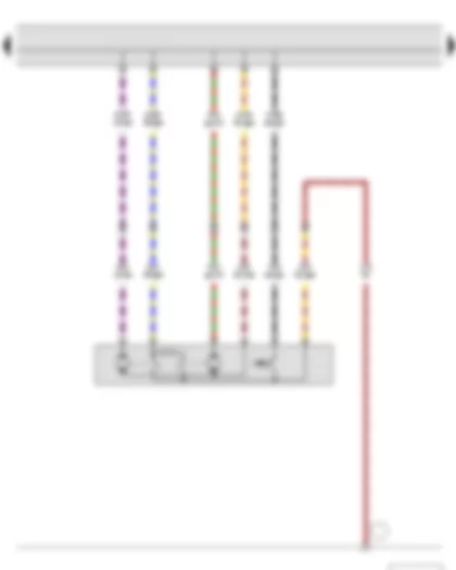 Wiring Diagram  SKODA YETI 2012 - Rear left central locking lock unit
