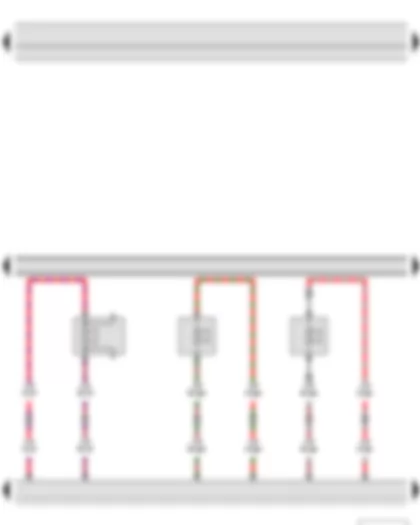 Wiring Diagram  SKODA YETI 2011 - Control unit with display for radio and navigation - Digital sound package control unit - Front right treble loudspeaker - Front right bass loudspeaker - Front right mid-range loudspeaker