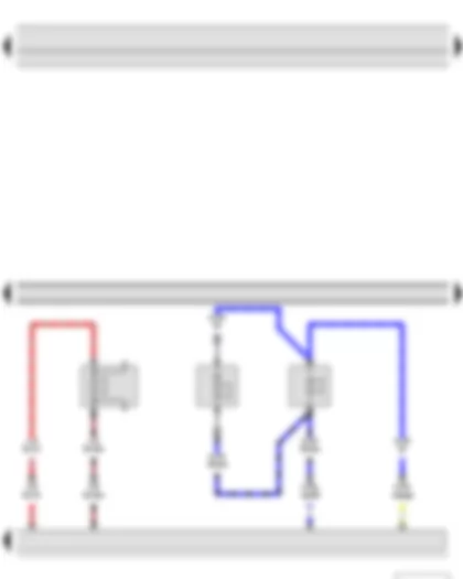 Wiring Diagram  SKODA YETI 2011 - Control unit with display for radio and navigation - Digital sound package control unit - Rear right treble loudspeaker - Rear right bass loudspeaker - Rear right mid-range loudspeaker