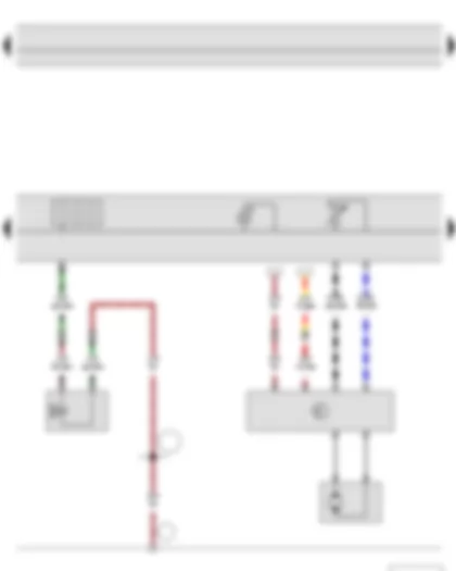 Wiring Diagram  SKODA YETI 2015 - Fresh air blower control unit - Climatronic control unit - Air conditioner compressor regulating valve - Fresh air blower