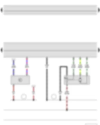 Wiring Diagram  SKODA YETI 2013 - Air quality sensor - Climatronic control unit - Fresh air/recirculated air - air flow flap control motor