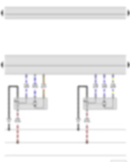 Wiring Diagram  SKODA YETI 2013 - Climatronic control unit - Left temperature flap control motor - Right temperature flap control motor