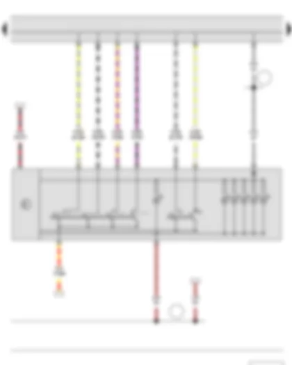 Wiring Diagram  SKODA YETI 2013 - Light switch