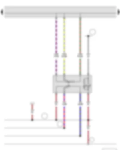 Wiring Diagram  SKODA YETI 2013 - Switch and instrument illumination regulator - Headlight range control regulator