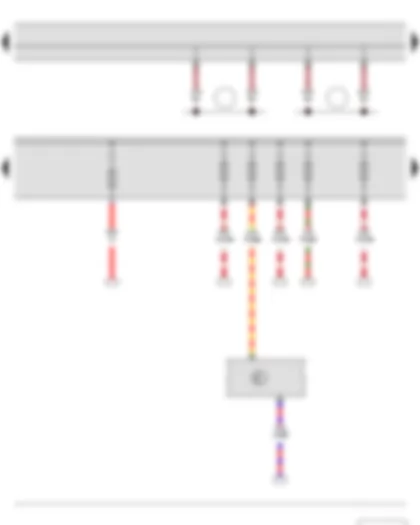 Wiring Diagram  SKODA YETI 2013 - Fuse holder A - Fuse holder B