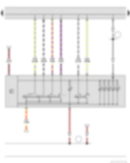 Wiring Diagram  SKODA YETI 2015 - Light switch