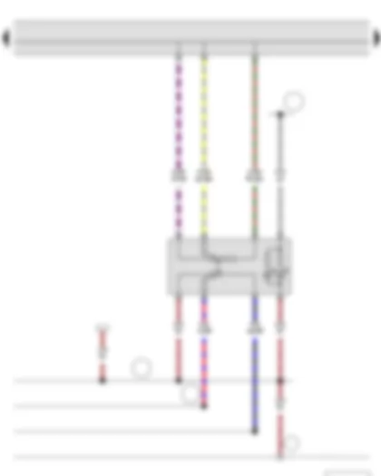 Wiring Diagram  SKODA YETI 2015 - Switch and instrument illumination regulator - Headlight range control regulator