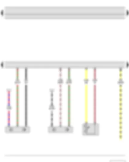 Wiring Diagram  SKODA YETI 2014 - Engine speed sender - Hall sender - Radiator outlet coolant temperature sender - Engine control unit