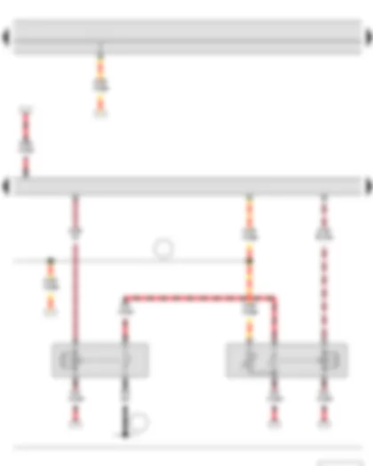 Wiring Diagram  SKODA YETI 2015 - Engine control unit - Starter relay 1 - Starter relay 2