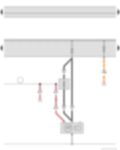 Wiring Diagram  SKODA YETI 2014 - Alternator with voltage regulator - Fuse holder A - Fuse holder B