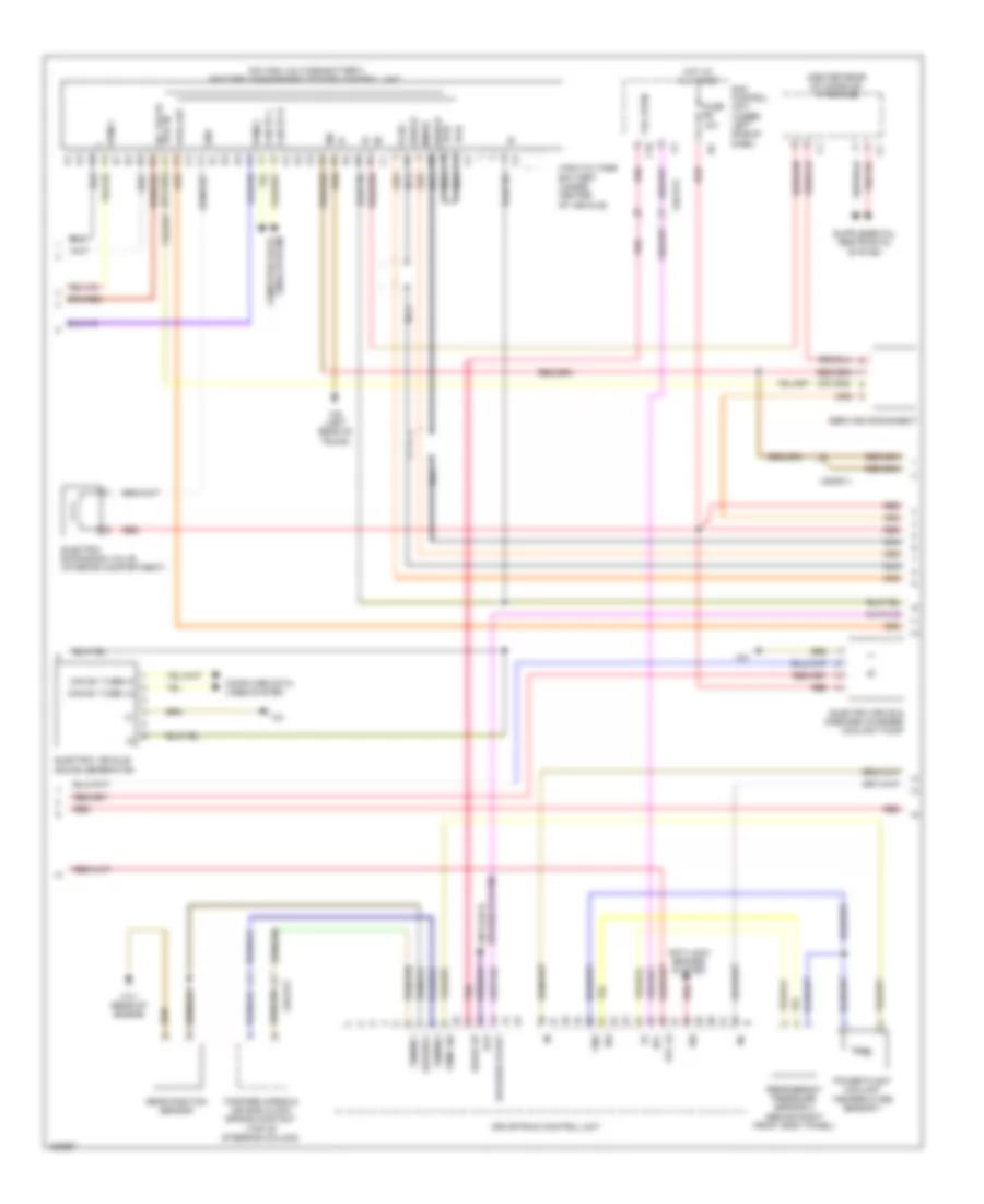 Electric, Engine Performance Wiring Diagram (2 of 5) for Smart Fortwo Pure 2014