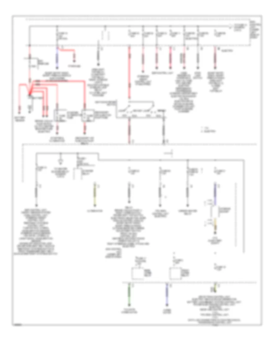 Power Distribution Wiring Diagram 1 of 2 for Smart Fortwo Pure 2014