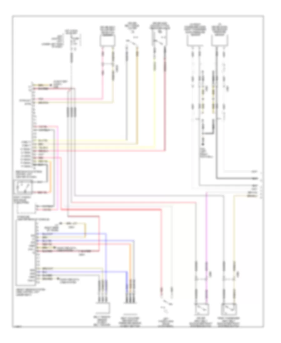 Supplemental Restraints Wiring Diagram 1 of 2 for Smart Fortwo Pure 2014