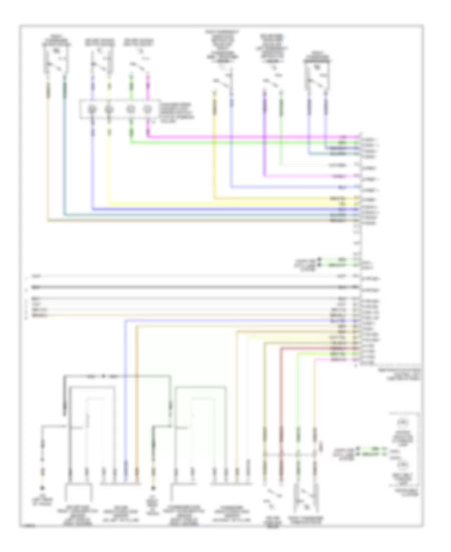 Supplemental Restraints Wiring Diagram (2 of 2) for Smart Fortwo Pure 2014