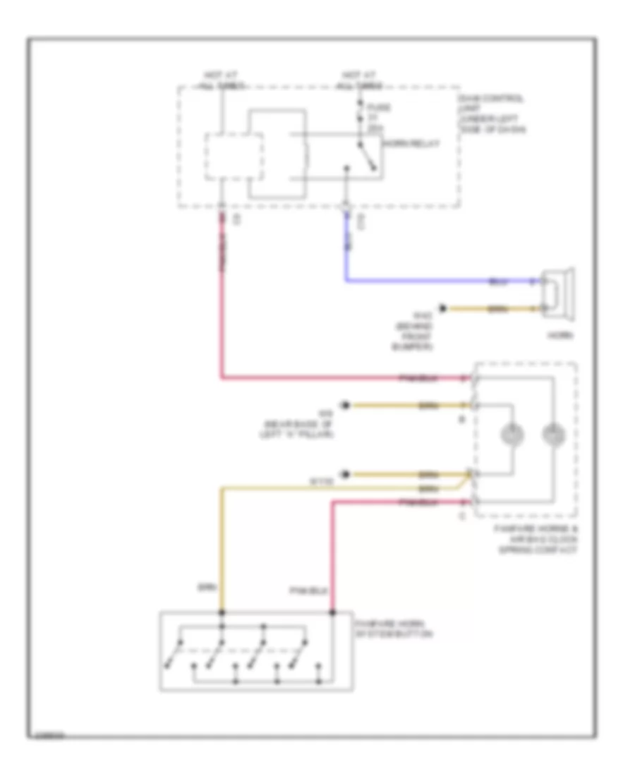 Horn Wiring Diagram for Smart Fortwo Passion 2008