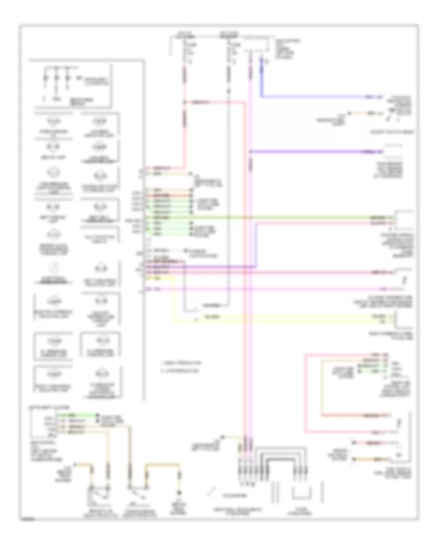 Instrument Cluster Wiring Diagram for Smart Fortwo BRABUS 2010