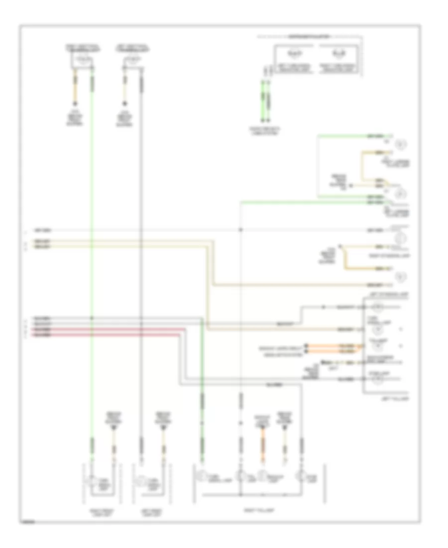 Exterior Lamps Wiring Diagram 2 of 2 for Smart Fortwo Electric Drive 2011