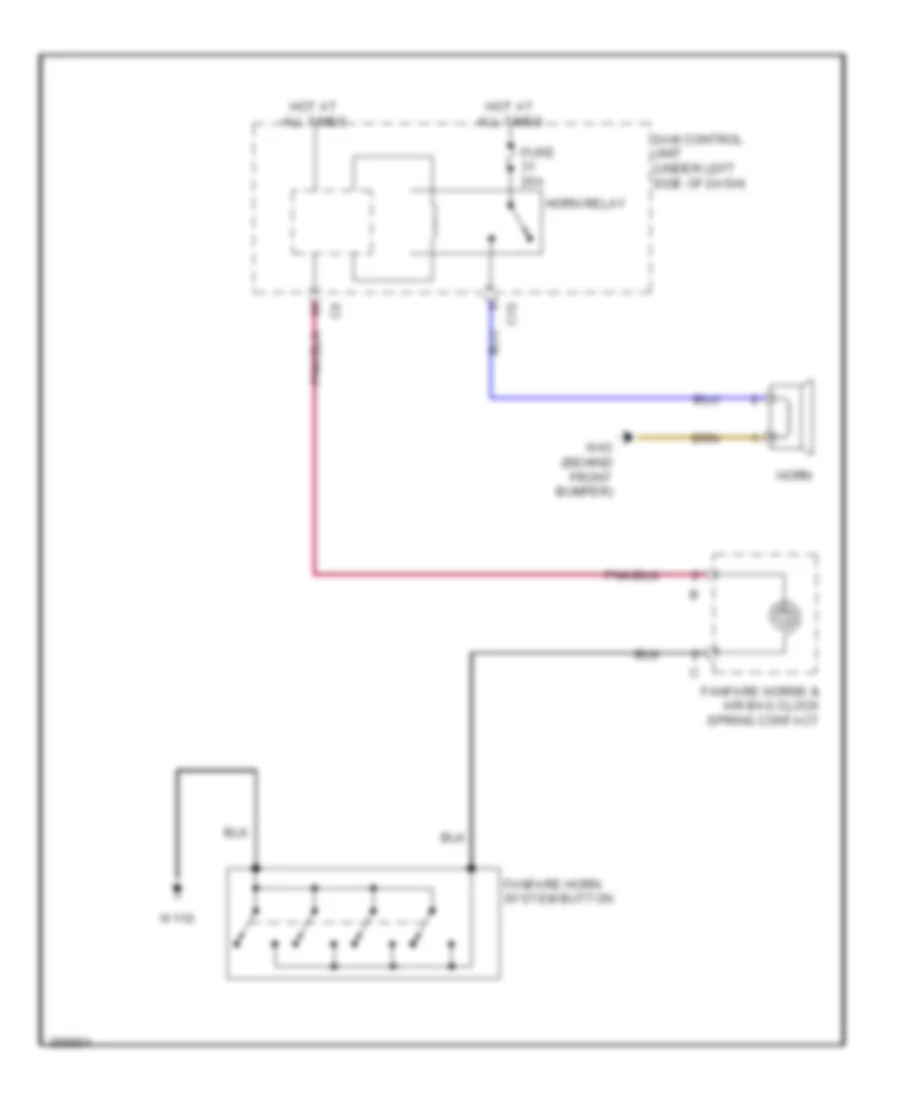 Horn Wiring Diagram for Smart Fortwo Electric Drive 2011