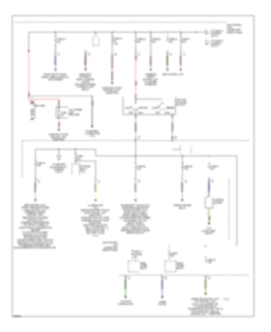 Power Distribution Wiring Diagram 1 of 3 for Smart Fortwo Electric Drive 2011