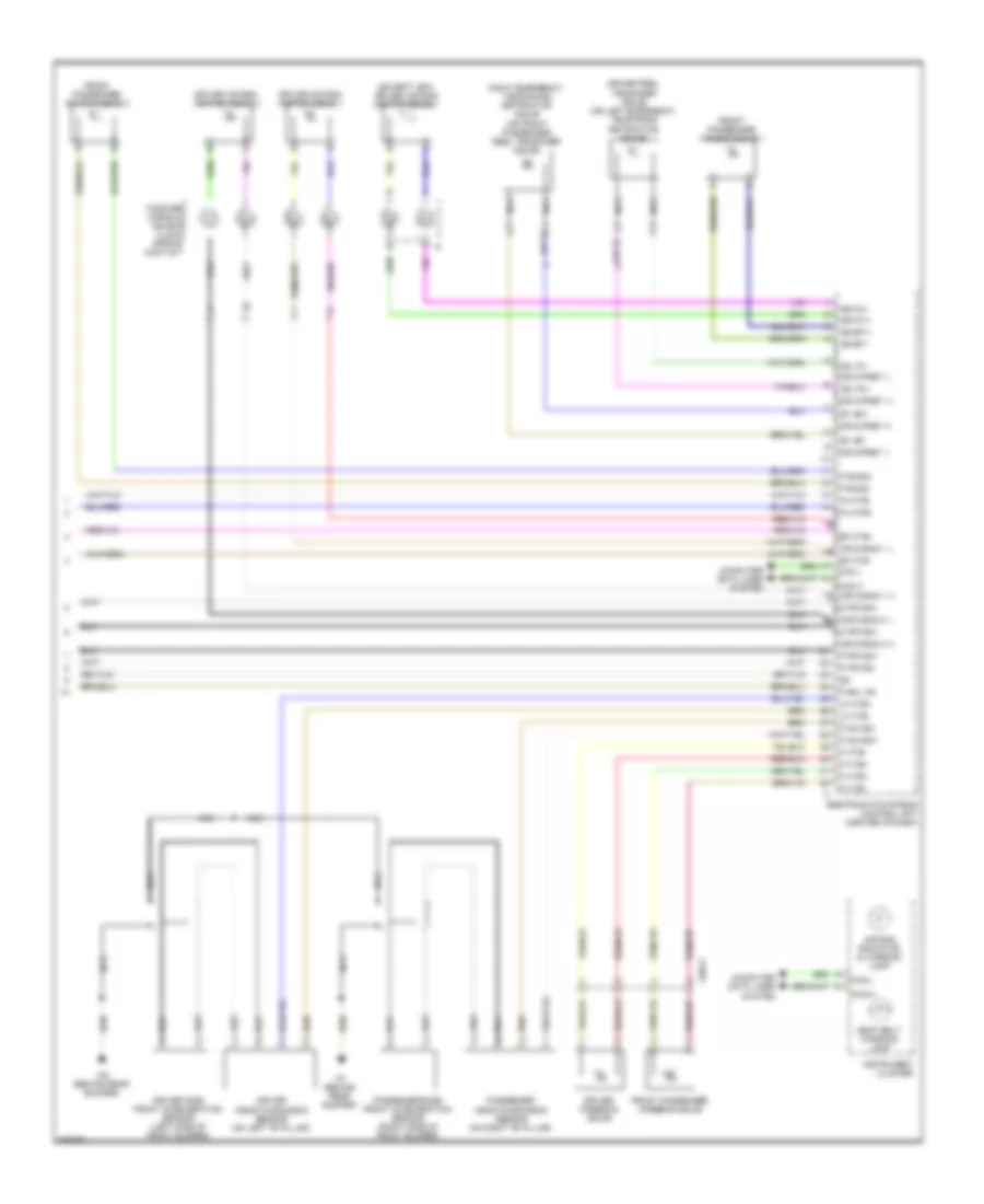 Supplemental Restraint Wiring Diagram (2 of 2) for Smart Fortwo Electric Drive 2011