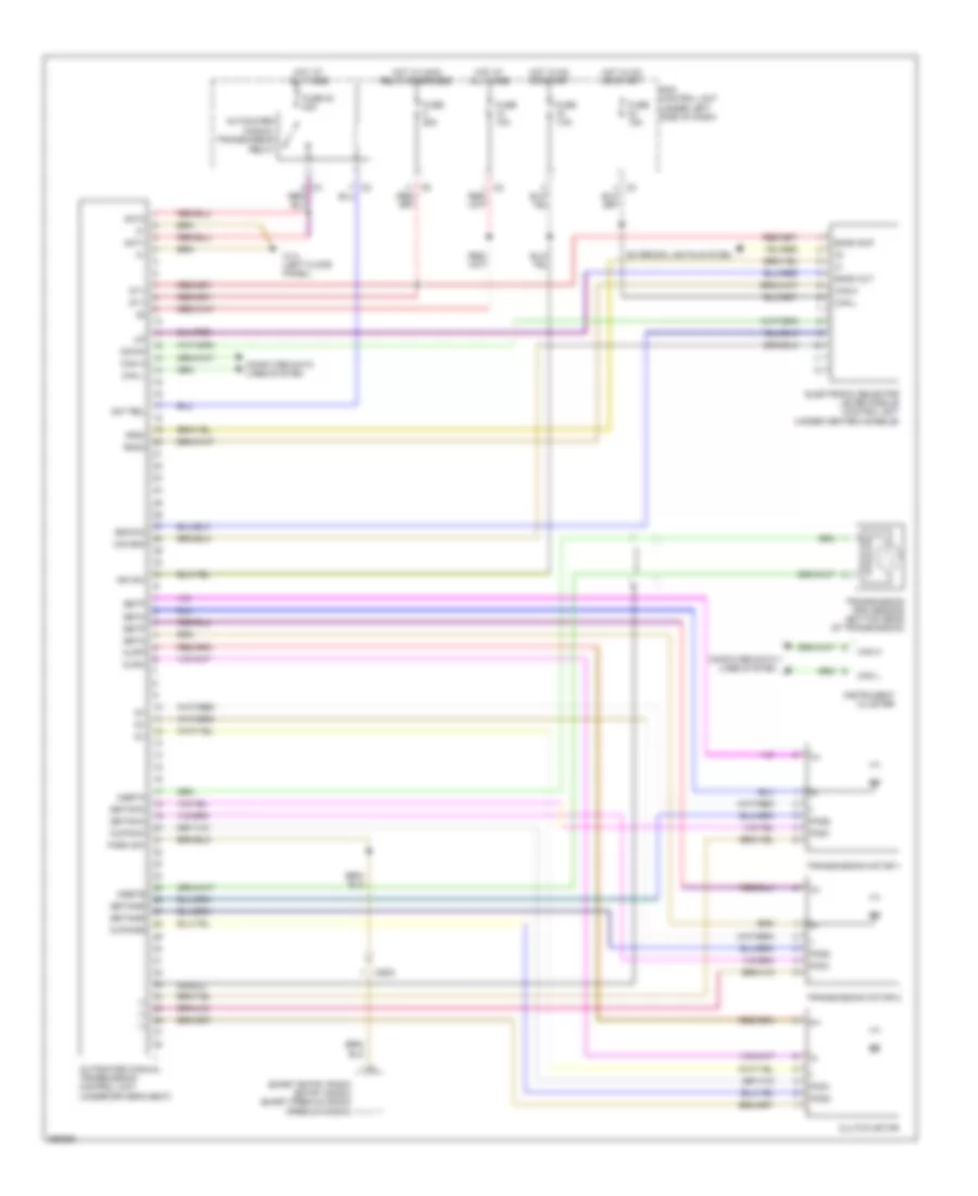 Transmission Wiring Diagram, without Electric Drive for Smart Fortwo Passion 2011