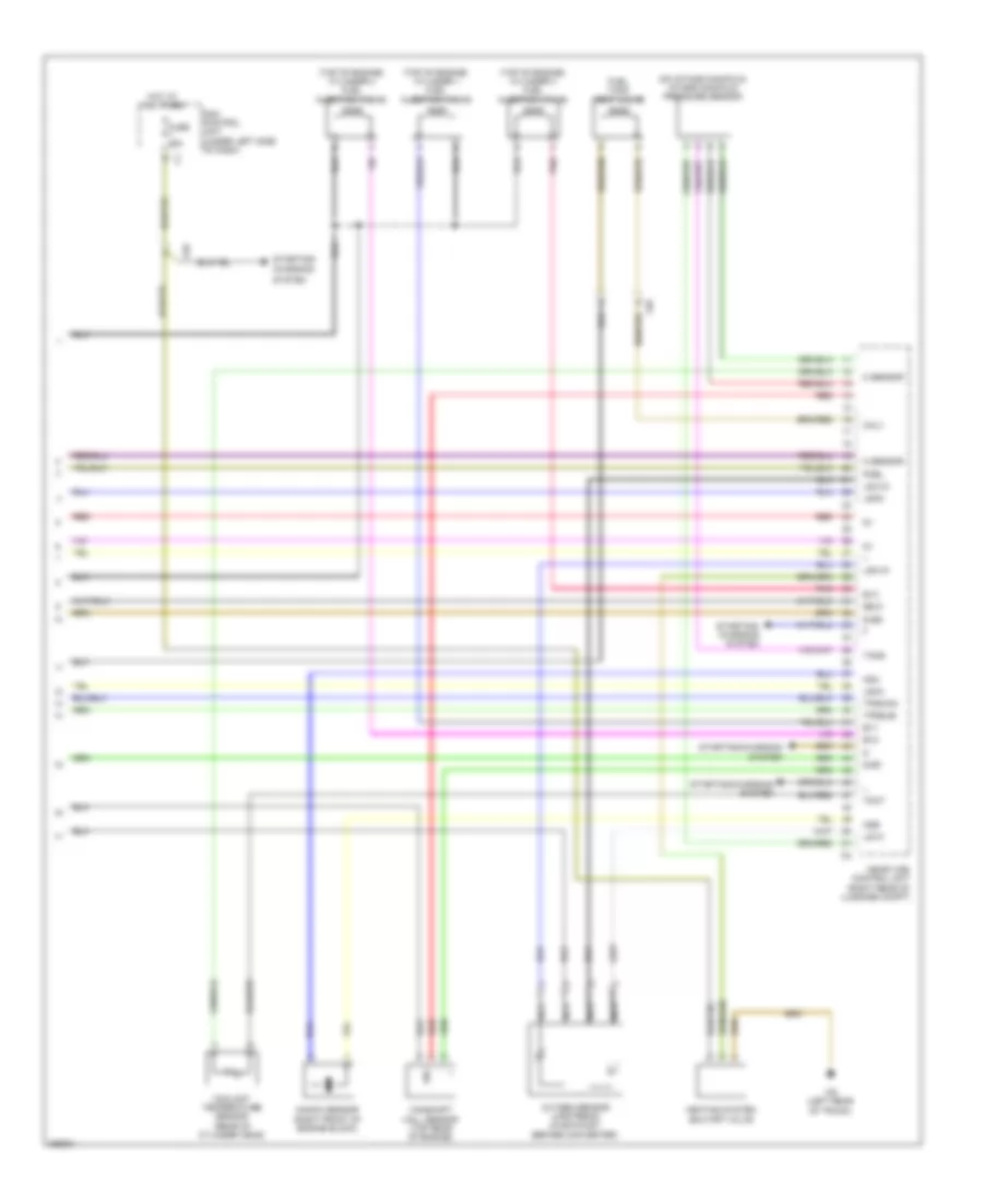1.0L, Engine Performance Wiring Diagram (4 of 4) for Smart Fortwo Electric Drive 2012